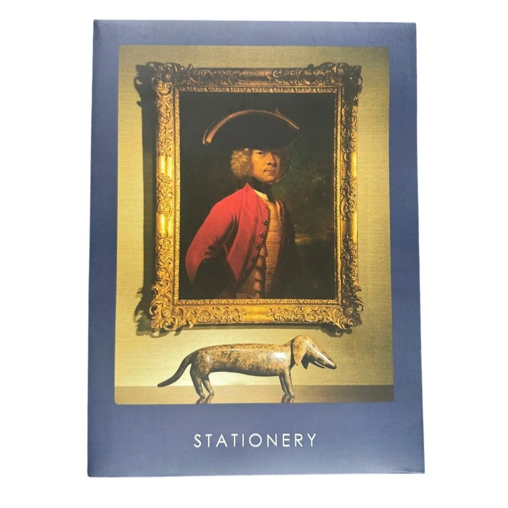 Dukes London Luxury Stationery Folder‎ Writing Set Navy Blue British Hotel